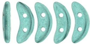 77060, Sat Met Island Paradise, Crescents, 5g, 10x3/3x10mm, 2 hole (CR19) - Picture 1 of 1