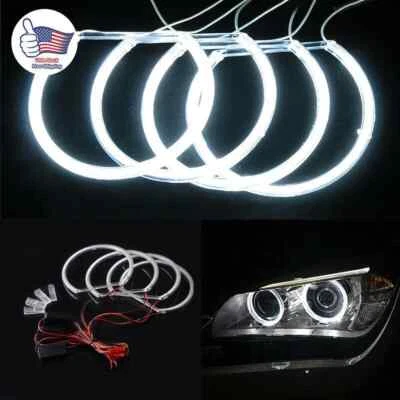 Angel Eyes Light For BMW E46 Non Projector Car Headlight LED CCFL Halo Rings Kit - Image 1 of 4