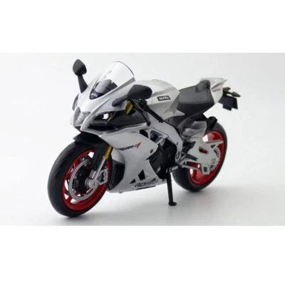 1:12 Aprilia RSV4 RR1000 Motorrad Modell Die Cast Spielzeug fur Kinder Silber - Bild 1 von 4