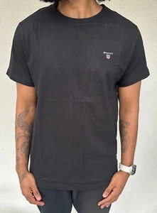 GANT Crew Neck Slim Fit Summer T-shirt - Picture 1 of 25