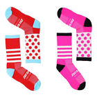 2 Pairs Pro Cycling Socks Road Bicycle Riding Bike Sports Ankle Socks Red Pink