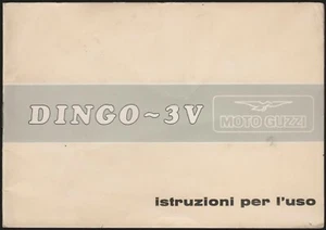 GUZZI DINGO 3V MOTORCYCLE - MAINTENANCE USE BOOK 1974 - Picture 1 of 1