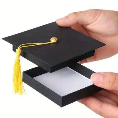 Gorra de graduación mortero caja de regalo borla graduado universidad secundaria joyería Foto 1 de 4