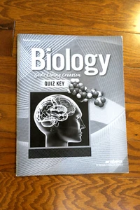 Abeka 9 10 11 Grade BIOLOGY GOD'S LIVING CREATION TEACHER TEST QUIZ Key - Foto 1 di 1