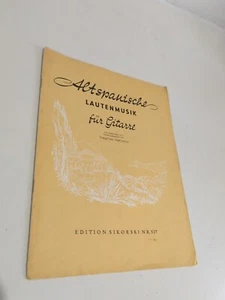 4 Spanish Composers For Classical Guitar Rare Sheet Music Book,1959 Edition - Picture 1 of 7