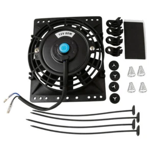 6" 12V 80W Universal Elektrische Kühler Lüfter Kühlerlüfter Ziehen Schieben - Picture 1 of 11