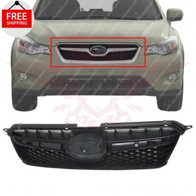 New Front Grille Black Shell and Insert Fits 2013 2014 2015 Subaru XV Crosstrek Foto 1 de 4