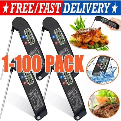 Termómetro digital de carne de lectura instantánea parrilla de barbacoa ahumador para cocina cocina alimentos cocina Foto 1 de 4