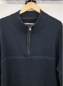 Cutter & Buck 1/4 Zip Pullover Sweater Men's XXL Blue Business - Picture 1 of 9