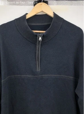 Cutter & Buck 1/4 Zip Pullover Sweater Men's XXL Blue Business - Image 1 of 4