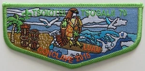 Tsoiotsi Tsogalii Lodge 70 NC S59 Conclave 2015 Flap Green Bdr - Picture 1 of 1