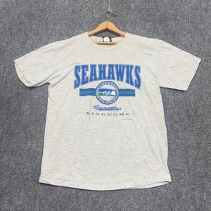 VTG Seahawks T-Shirt Mens XL 90s Seattle Football Home Team Single Stitch USA - Picture 1 of 14