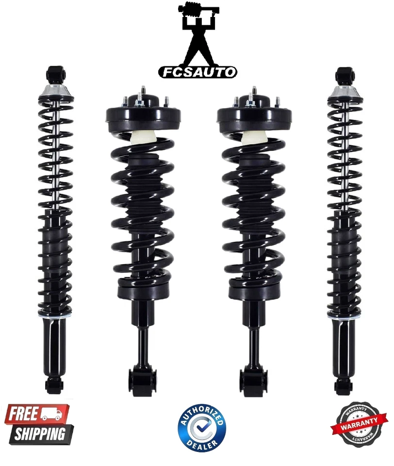 Complete FCS Front & Rear Coil Spring Assembly For 04-08 Ford F-150 Lincoln 4WD - Image 1 of 1