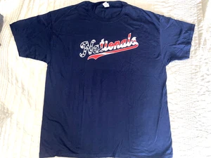 Washington Nationals Patriotic Flag Style T-Shirt New SGA 7/31/23 Nats XL - Picture 1 of 8