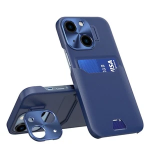 Étui Portefeuille Cuir Bleu avec Support pour iPhone 14 Plus Hurtel - Zdjęcie 1 z 7