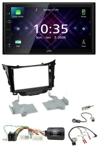 JVC DAB 2DIN Lenkrad Bluetooth USB Autoradio für Hyundai i30 2012-2017 - Bild 1 von 12