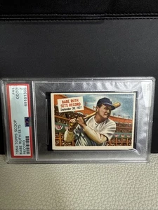 BABE RUTH 1954 Topps Scoop #41 Graded Ruth Sets Record YANKEES HOF - Picture 1 of 3