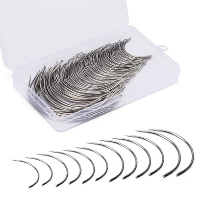 Curved Needle Set Saddles Needle Leather Sewing Needle Upholstery Needle Tool Foto 1 de 4