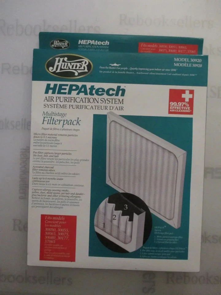 Filtro de repuesto Hunter Fan Company HEPAtech 30920 Foto 1 de 1