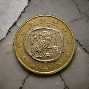Moneta 1 euro Grecja Sowa 2009 - Zdjęcie 1 z 2