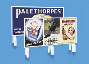 Modelscene 5039 - 2 x Steam Era Lineside Advertising Hoardings 00 Gauge Plastic1 - Picture 1 of 10