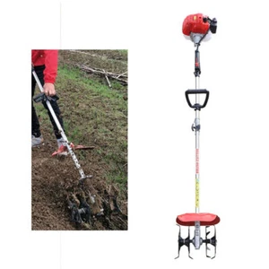 Handheld Tiller Cultivator 42.7 CC 2 Stroke Gas Powered Yard Garden Farm Tilling - Picture 1 of 15