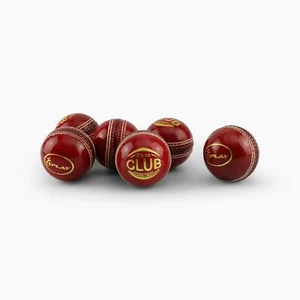 Club Leather Cricket Ball Red - Good Quality Leather, Suitable for Club Matches - Picture 1 of 1