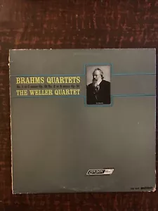 Brahms Quartets~No. 1 & 2~The Weller Quartet, Vinyl Album - Picture 1 of 4