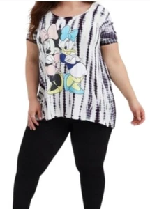 Torrid Disney Minnie & Daisy superweiche Batik High Low Tunika Größe 0X neu mit Etikett - Bild 1 von 5