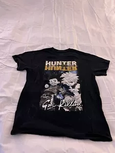HUNTER X HUNTER MENS BLACK GRAPHIC T SHIRT Size Medium 336 - Picture 1 of 9