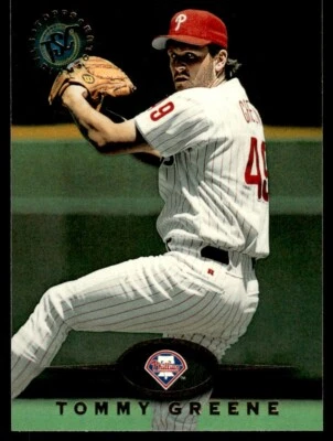 1995 Stadium Club #356 Tommy Greene Philadelphia Phillies - Image 1 of 2