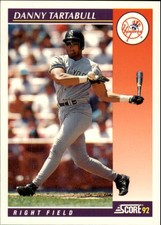 1992 (YANKEES) Score Rookie/Traded #3T Danny Tartabull
