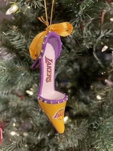 Los Angeles Lakers NBA Team High Heel Shoe Christmas Ornament Kobe Bryant NEW!!! - Picture 1 of 2