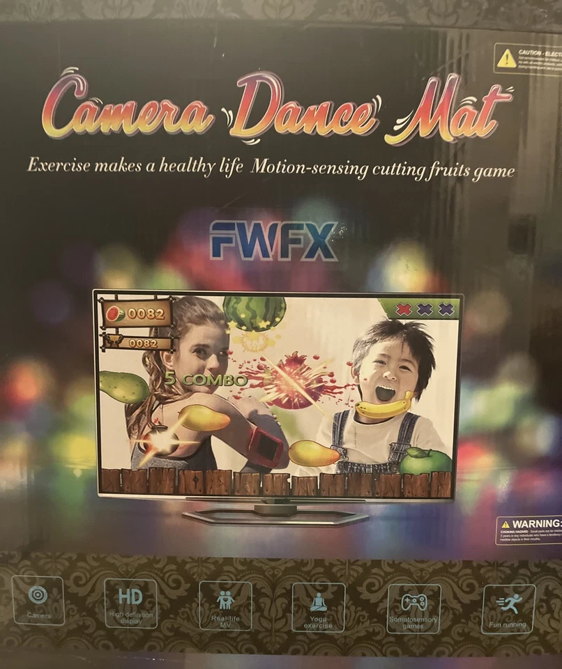 FWFX Dance Mat For Kids &Adults Musical Electronic Dance Mats HD Camera.OPEN BOX - Image 1 of 4