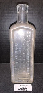 Clear Glass JC Dodson Medicine Co Bottle Vintage - Picture 1 of 4