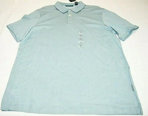 Camisa polo para hombre Perry Ellis manga corta Pima cuello algodón azul talla XL nueva con etiquetas - Imagen 1 de 6