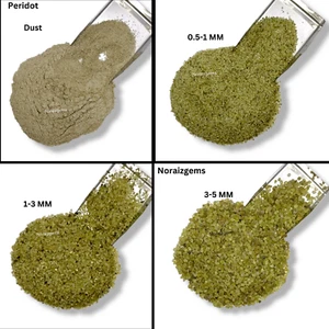 Crushed Peridot Stone Coarse Inlay Woodworking Stone Healing Powder Inlay - Picture 1 of 26
