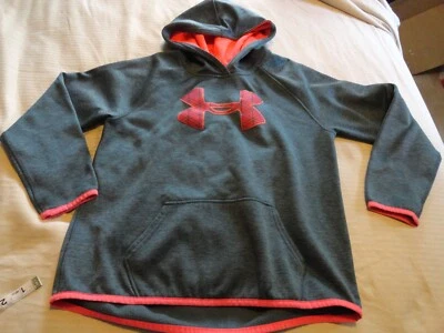 Sudadera con capucha Under Armour azul neón naranja acero para niñas - ¿Talla 12-14? Foto 1 de 4