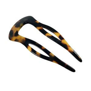 French Amie elegante mittlere handgefertigte Cellulose Chignon U Haarnadel Stick für Frauen - Bild 1 von 14