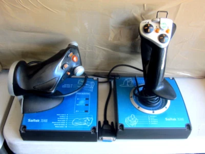 Saitek, X45 DIGITAL FLIGHT CONTROL & THROTTLE, complete HOTAS set-up, Tested - Image 1 of 4