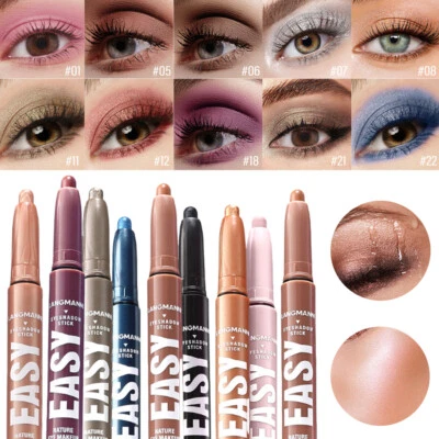 Eye Shadow Stick Highlight Pencil Waterproof Eyeshadow Pen Matte Pearlescent - Image 1 of 4