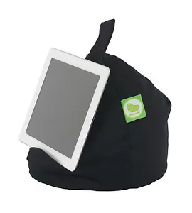 Black iPad, Book,Tablet & eReader Cushion Bean Bag Pillow Stand By Bean Lazy - Picture 1 of 4