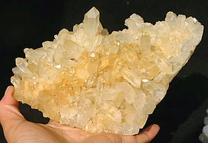 1085g NATURAL TIBETAN CLEAR QUARTZ CRYSTAL CLUSTER AWESOME FORM SPECIMEN - Picture 1 of 11