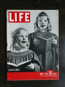 Life Magazine June 3, 1946 Children's Church - Henry Ford - Coca-Cola Ad 824 - Picture 1 of 2