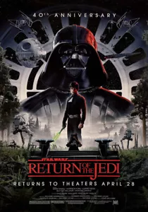 STAR WARS Le Retour du Jedi (1983) Affiche de cinéma Poster 40 anniversaire #289 - Zdjęcie 1 z 5