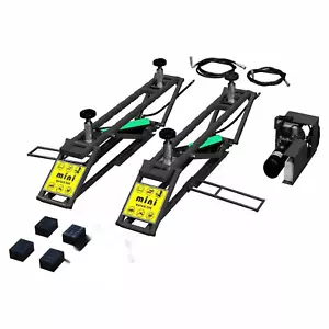 Mini Scissor Quick Garage Car Lift Low Profile 6200 LB Capacity Portable 110V - Picture 1 of 5