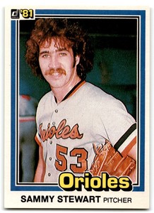 1981 Donruss Sammy Stewart Baltimore Orioles #474