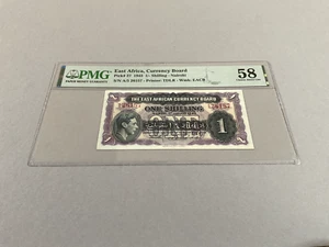 East Africa 1 Shilling P-27 1943  PMG 58 - Picture 1 of 4