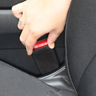 2Pcs Black Car Parts Seat Belt Buckle Anti-Collision Stickers Accessories