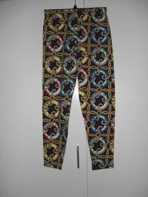 New Moschino Women Colorful Life Preserver Sailor Skinny Pants Legging SZ XSmall - Image 1 of 3